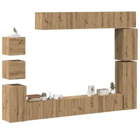 Mueble para TV de pared madera contrachapada artesanal 9 piezas von , TV-Möbel - Ref: Foro24-3329158, Preis: 461,77 €, Rabatt: %