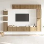 Mueble para TV de pared madera contrachapada artesanal 9 piezas by , TV Furniture - Ref: Foro24-3329158, Price: 461,16 €, Dis...