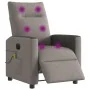 Sillón reclinable de masaje eléctrico tela gris taupe de , Sillones - Ref: Foro24-3324050, Precio: 268,90 €, Descuento: %