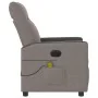 Sillón reclinable de masaje eléctrico tela gris taupe de , Sillones - Ref: Foro24-3324050, Precio: 268,90 €, Descuento: %