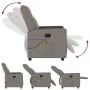 Sillón reclinable de masaje eléctrico tela gris taupe de , Sillones - Ref: Foro24-3324050, Precio: 268,90 €, Descuento: %