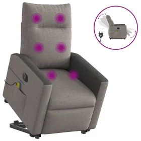 Sillón de masaje eléctrico reclinable elevable tela taupé by , Armchairs - Ref: Foro24-3324078, Price: 354,22 €, Discount: %