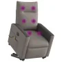 Sillón de masaje eléctrico reclinable elevable tela taupé by , Armchairs - Ref: Foro24-3324078, Price: 354,22 €, Discount: %