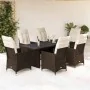 Set comedor de jardín 7 pzas con cojines ratán sintético marrón by , Garden sets - Ref: Foro24-3276776, Price: 966,78 €, Disc...