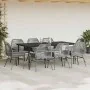 Juego comedor jardín 9 pzas cojines ratán sintético vidrio gris by , Garden sets - Ref: Foro24-3334484, Price: 658,98 €, Disc...