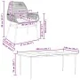 Juego comedor jardín 9 pzas cojines ratán sintético vidrio gris by , Garden sets - Ref: Foro24-3334484, Price: 658,98 €, Disc...