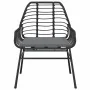 Set comedor jardín 3 pzas cojines ratán sintético vidrio negro de , Conjuntos de jardín - Ref: Foro24-3334548, Precio: 212,71...
