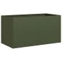 Jardinera de acero laminado en frío verde oliva 80x40x40 cm von , Töpfe und Pflanzgefäße - Ref: Foro24-860671, Preis: 61,63 €...