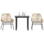 Juego de comedor jardín 3 piezas cojines ratán sintético marrón von , Gartensets - Ref: Foro24-3334569, Preis: 218,66 €, Raba...