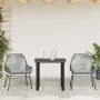 Juego comedor jardín 3 pzas cojines ratán sintético vidrio gris by , Garden sets - Ref: Foro24-3334576, Price: 204,60 €, Disc...