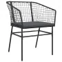 Set comedor jardín 3 pzas cojines ratán sintético vidrio negro von , Gartensets - Ref: Foro24-3334597, Preis: 178,68 €, Rabat...