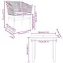 Set comedor jardín 3 pzas cojines ratán sintético vidrio negro de , Conjuntos de jardín - Ref: Foro24-3334611, Precio: 218,79...