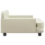 Sofá para niños de cuero sintético crema 90x53x30 cm by , Baby and Toddler Furniture - Ref: Foro24-3196288, Price: 92,60 €, D...