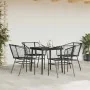 Juego de comedor jardín 5 piezas ratán sintético vidrio negro de , Conjuntos de jardín - Ref: Foro24-3334486, Precio: 279,84 ...