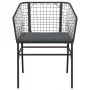 Set comedor jardín 3 pzas cojines ratán sintético vidrio negro de , Conjuntos de jardín - Ref: Foro24-3334499, Precio: 213,13...