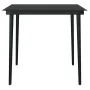 Set comedor jardín 3 pzas cojines ratán sintético vidrio negro de , Conjuntos de jardín - Ref: Foro24-3334499, Precio: 213,13...