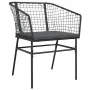 Juego de comedor jardín 5 piezas cojines ratán sintético negro de , Conjuntos de jardín - Ref: Foro24-3334501, Precio: 294,79...