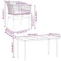 Set de comedor de jardín 7 piezas cojines ratán sintético negro von , Gartensets - Ref: Foro24-3334503, Preis: 453,31 €, Raba...