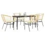 Juego de comedor jardín 5 piezas cojines ratán sintético marrón de , Conjuntos de jardín - Ref: Foro24-3334508, Precio: 294,7...