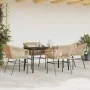 Juego de comedor jardín 5 piezas cojines ratán sintético marrón by , Garden sets - Ref: Foro24-3334522, Price: 384,66 €, Disc...