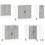 Mueble cocina Kalmar sonoma gris 11 pzas madera contrachapada von , Küchenschränke - Ref: Foro24-3314917, Preis: 742,65 €, Ra...