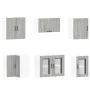 Mueble cocina Kalmar sonoma gris 11 pzas madera contrachapada von , Küchenschränke - Ref: Foro24-3314917, Preis: 742,65 €, Ra...