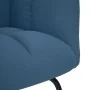 Sillón mecedora con taburete tela azul by , Rocking chairs - Ref: Foro24-4016808, Price: 140,54 €, Discount: %