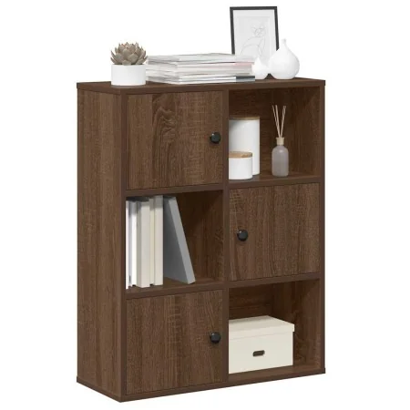 Estantería madera de ingeniería marrón roble 60x24x76,5 cm von , Bücherregale und Regale - Ref: Foro24-860388, Preis: 63,59 €...