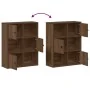 Estantería madera de ingeniería marrón roble 60x24x76,5 cm von , Bücherregale und Regale - Ref: Foro24-860388, Preis: 63,59 €...