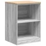 Armario de garaje de madera maciza pino gris Sonoma 60x51x85 cm by , Armarios industriales - Ref: Foro24-860549, Price: 67,40...