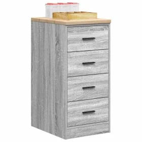 Armario de garaje de madera maciza pino gris Sonoma 40x51x85 cm by , Armarios industriales - Ref: Foro24-860594, Price: 79,81...