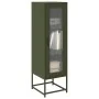 Aparador de acero laminado en frío verde oliva 36x39x123 cm by , Sideboards - Ref: Foro24-853396, Price: 107,99 €, Discount: %