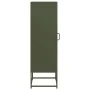 Aparador de acero laminado en frío verde oliva 36x39x123 cm by , Sideboards - Ref: Foro24-853396, Price: 107,99 €, Discount: %