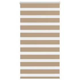 Estor cebra marrón arena tejido ancho 75,9 cm poliéster by , Blinds and blinds - Ref: Foro24-4014517, Price: 20,91 €, Discoun...