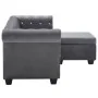 Sofá Chesterfield en L tapizado terciopelo gris 199x142x72 cm by , Sofas - Ref: Foro24-247145, Price: 675,24 €, Discount: %