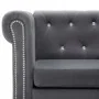 Sofá Chesterfield en L tapizado terciopelo gris 199x142x72 cm by , Sofas - Ref: Foro24-247145, Price: 675,24 €, Discount: %