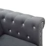 Sofá Chesterfield en L tapizado terciopelo gris 199x142x72 cm by , Sofas - Ref: Foro24-247145, Price: 675,24 €, Discount: %