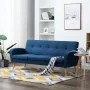 Sofá de 3 plazas de tela azul by , Sofas - Ref: Foro24-246995, Price: 364,42 €, Discount: %