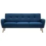Sofá de 3 plazas de tela azul by , Sofas - Ref: Foro24-246995, Price: 364,42 €, Discount: %