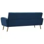 Sofá de 3 plazas de tela azul by , Sofas - Ref: Foro24-246995, Price: 364,42 €, Discount: %