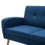 Sofá de 3 plazas de tela azul by , Sofas - Ref: Foro24-246995, Price: 364,42 €, Discount: %