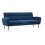 Sofá de 3 plazas de tela azul by , Sofas - Ref: Foro24-246995, Price: 364,42 €, Discount: %