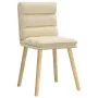 Sillas de comedor 4 unidades tela color crema de , Sillas de comedor - Ref: Foro24-3315400, Precio: 215,51 €, Descuento: %