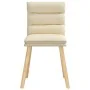 Sillas de comedor 4 unidades tela color crema de , Sillas de comedor - Ref: Foro24-3315400, Precio: 215,51 €, Descuento: %