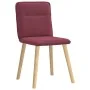 Sillas de comedor 6 unidades tela rojo tinto de , Sillas de comedor - Ref: Foro24-3315593, Precio: 299,31 €, Descuento: %