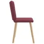 Sillas de comedor 6 unidades tela rojo tinto de , Sillas de comedor - Ref: Foro24-3315593, Precio: 299,31 €, Descuento: %