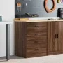 Armario de almacenamiento para garaje roble marrón 60x51x85 cm de , Armarios industriales - Ref: Foro24-860604, Precio: 96,93...