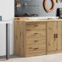 Armario de almacenamiento para garaje Roble Artesano 60x51x85cm by , Armarios industriales - Ref: Foro24-860606, Price: 109,4...