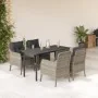 Set comedor de jardín 5 pzas cojines ratán sintético gris claro von , Gartensets - Ref: Foro24-3211999, Preis: 489,05 €, Raba...