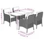 Set comedor de jardín 5 pzas con cojines ratán sintético beige von , Gartensets - Ref: Foro24-3211978, Preis: 561,61 €, Rabat...